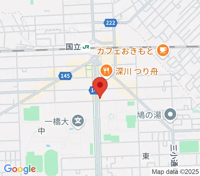 国立 地球屋の地図