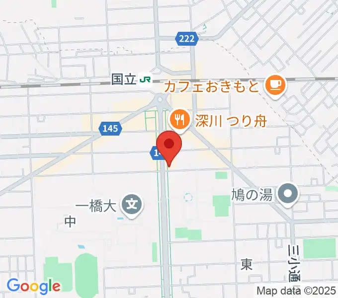 国立 地球屋の地図