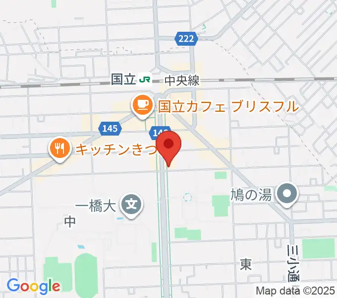 国立 地球屋の地図