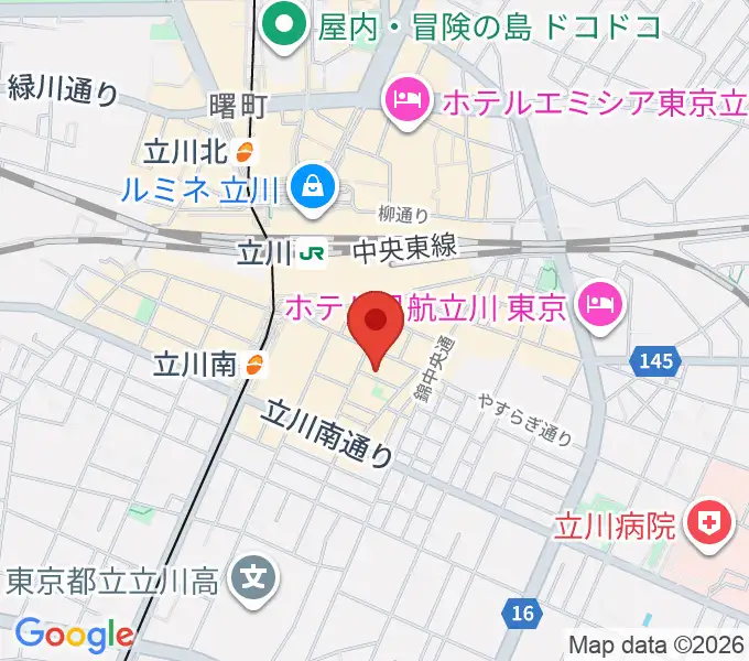 立川Heart Beatの地図