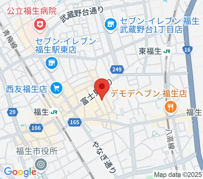 福生チキンシャックの地図