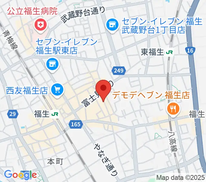 福生チキンシャックの地図