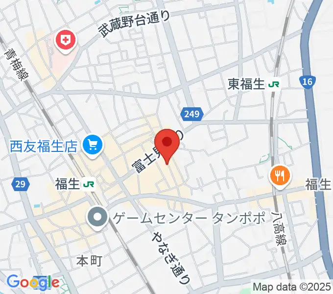 福生チキンシャックの地図