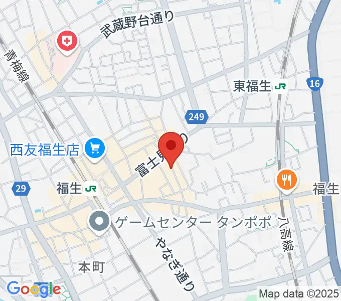 福生チキンシャックの地図