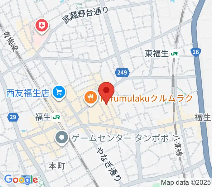 福生チキンシャックの地図