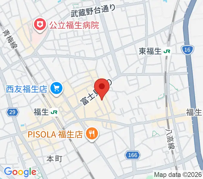 福生チキンシャックの地図