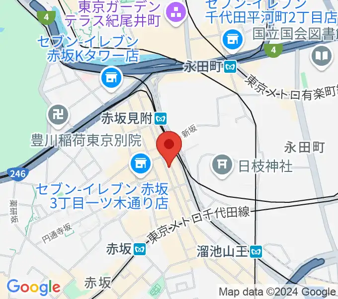 橋の下の地図