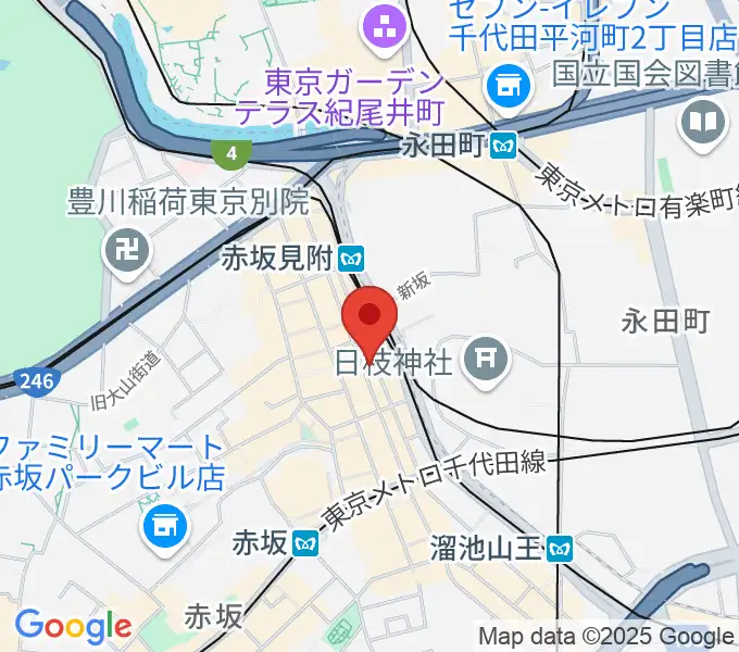 橋の下の地図