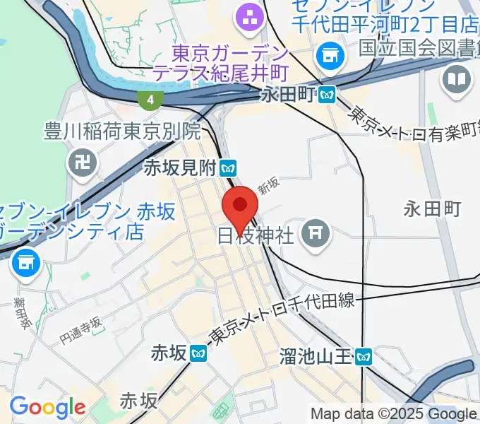 橋の下の地図