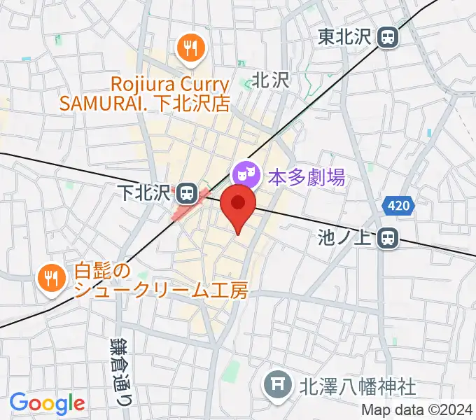 下北沢GARDENの地図