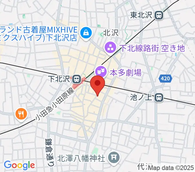 下北沢GARDENの地図