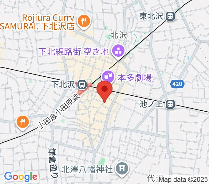 下北沢GARDENの地図