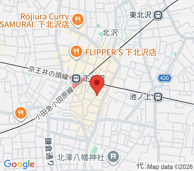 下北沢GARDENの地図