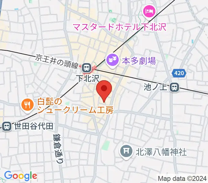 下北沢デイジーバーの地図