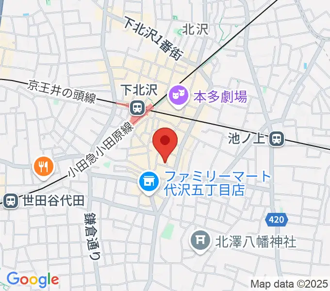 下北沢デイジーバーの地図