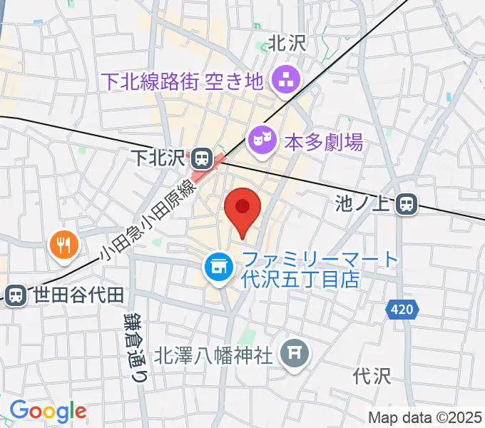 下北沢デイジーバーの地図