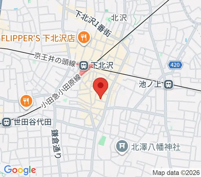 下北沢デイジーバーの地図