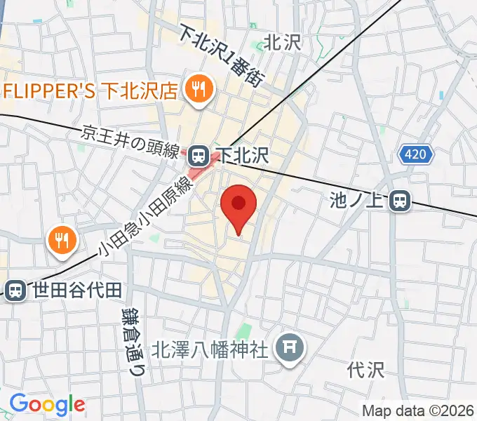 下北沢デイジーバーの地図