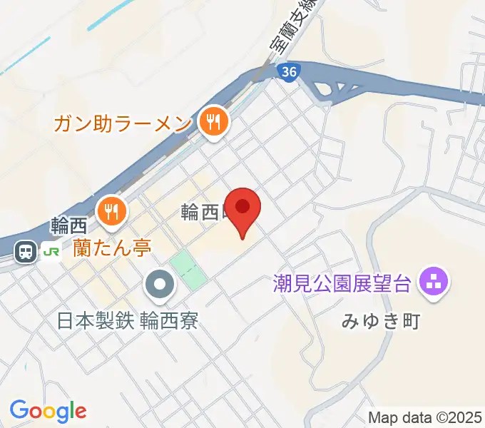 わにホール室蘭市市民会館の地図
