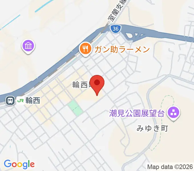 わにホール室蘭市市民会館の地図