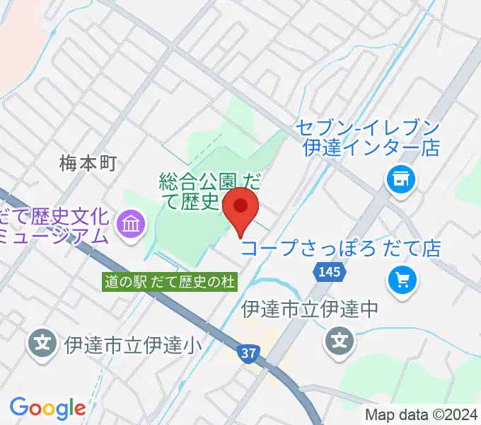 だて歴史の杜カルチャーセンターの地図