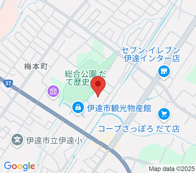 だて歴史の杜カルチャーセンターの地図