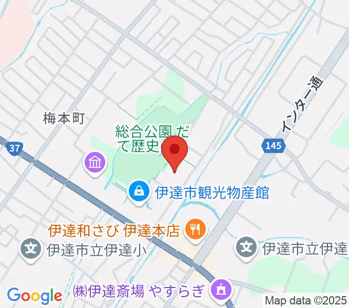 だて歴史の杜カルチャーセンターの地図