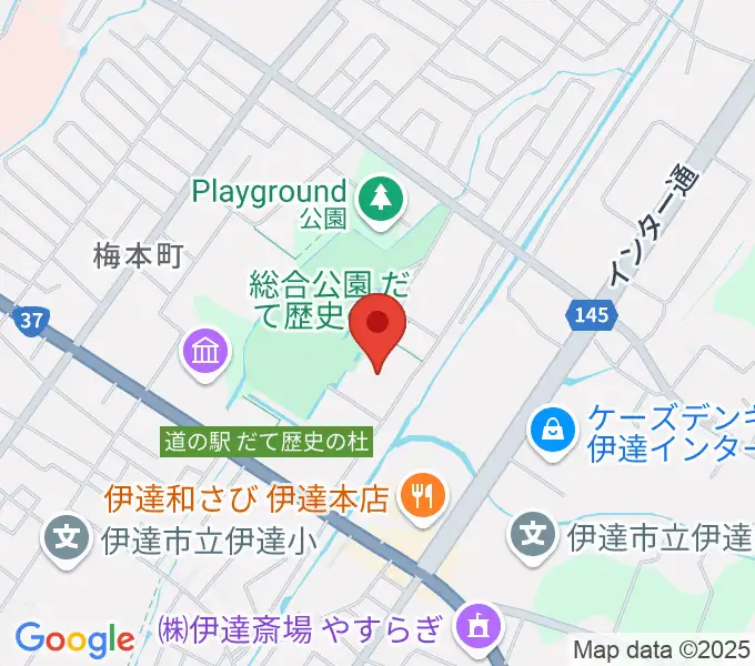 だて歴史の杜カルチャーセンターの地図