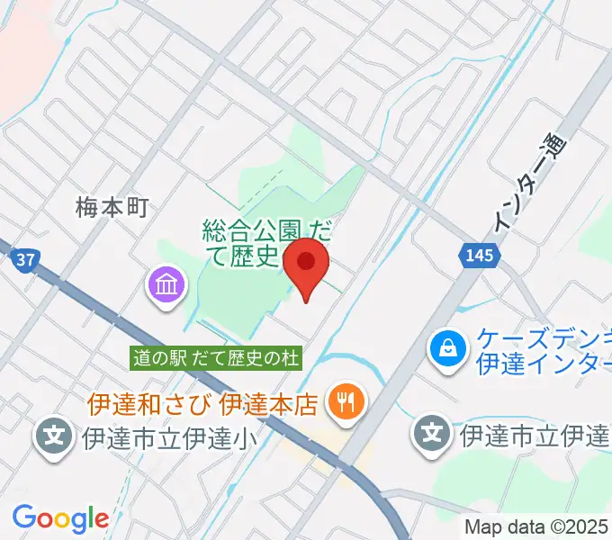 だて歴史の杜カルチャーセンターの地図
