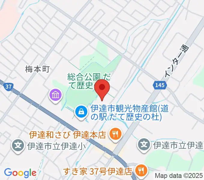 だて歴史の杜カルチャーセンターの地図