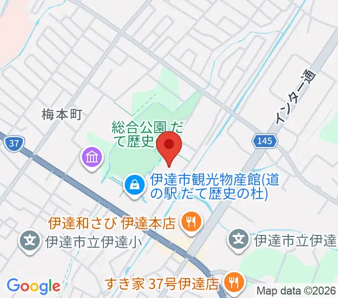 だて歴史の杜カルチャーセンターの地図