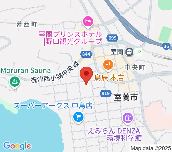 室ガス文化センターの地図