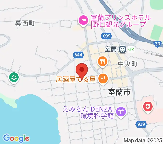 室ガス文化センターの地図