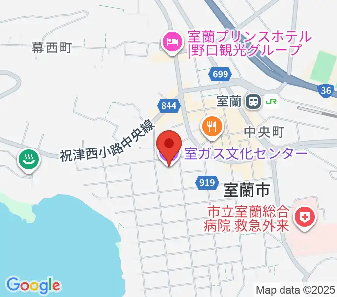 室ガス文化センターの地図