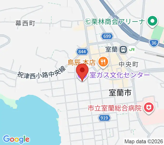 室ガス文化センターの地図