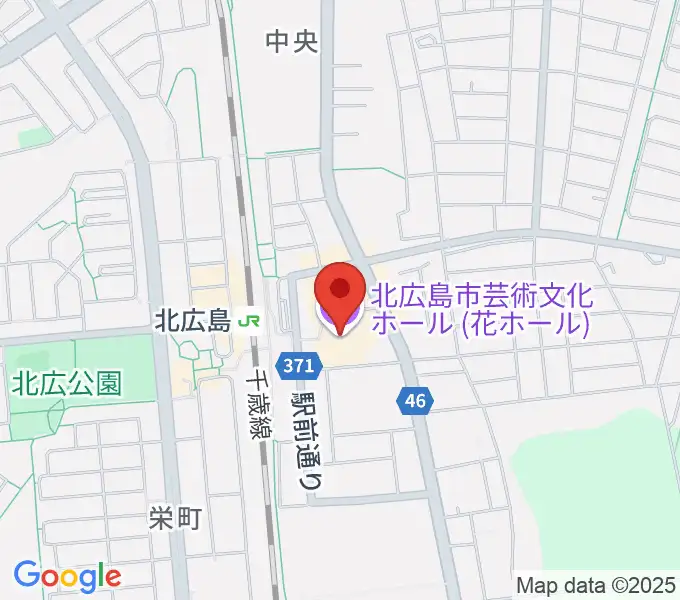 北広島市芸術文化ホールの地図