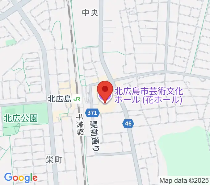 北広島市芸術文化ホールの地図