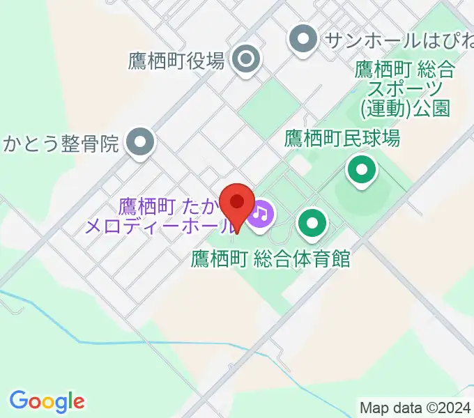 たかすメロディーホールの地図