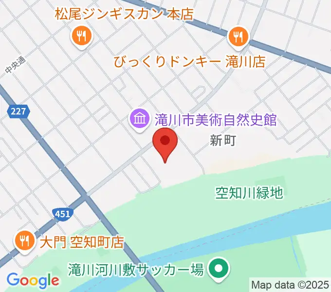 たきかわ文化センターの地図