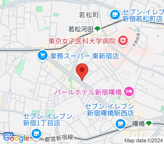 ミュージカルドッグスタジオの地図