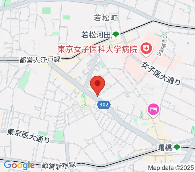 ミュージカルドッグスタジオの地図