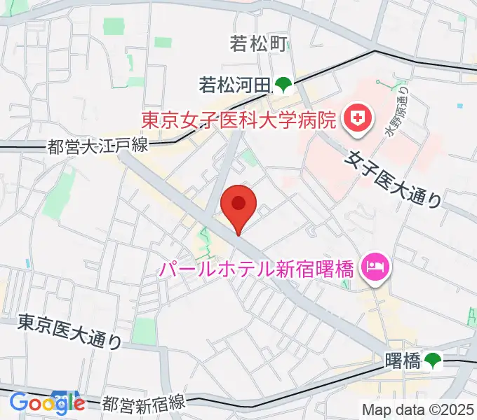 ミュージカルドッグスタジオの地図