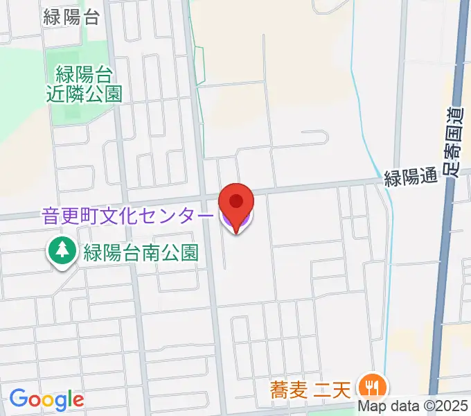 音更町文化センターの地図