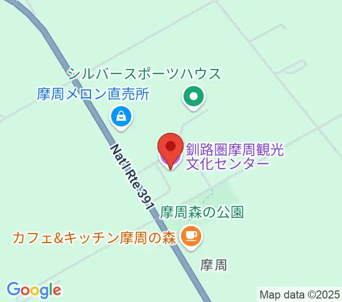 釧路圏摩周観光文化センターの地図