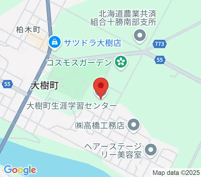 大樹町生涯学習センターの地図