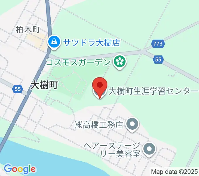 大樹町生涯学習センターの地図