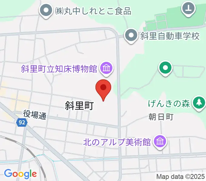 ゆめホール知床の地図