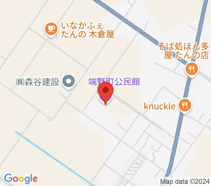 端野町公民館の地図