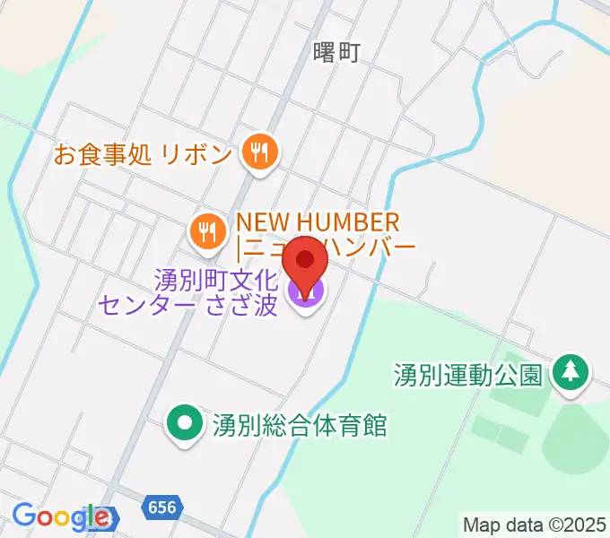湧別町文化センターさざ波の地図