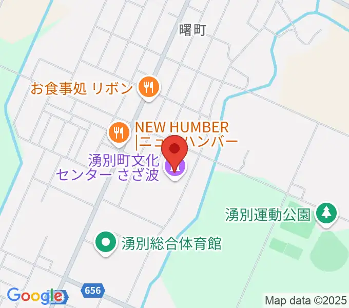湧別町文化センターさざ波の地図